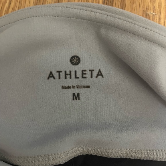 Athleta Powervita Salutation Tights Color Block Leggings - Picture 3 of 7